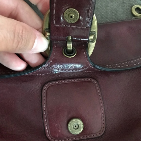 Maroon Coach wristlet - Picture 7 of 7